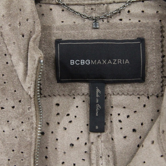 BCBG Taupe Suede Jacket - Picture 7 of 8